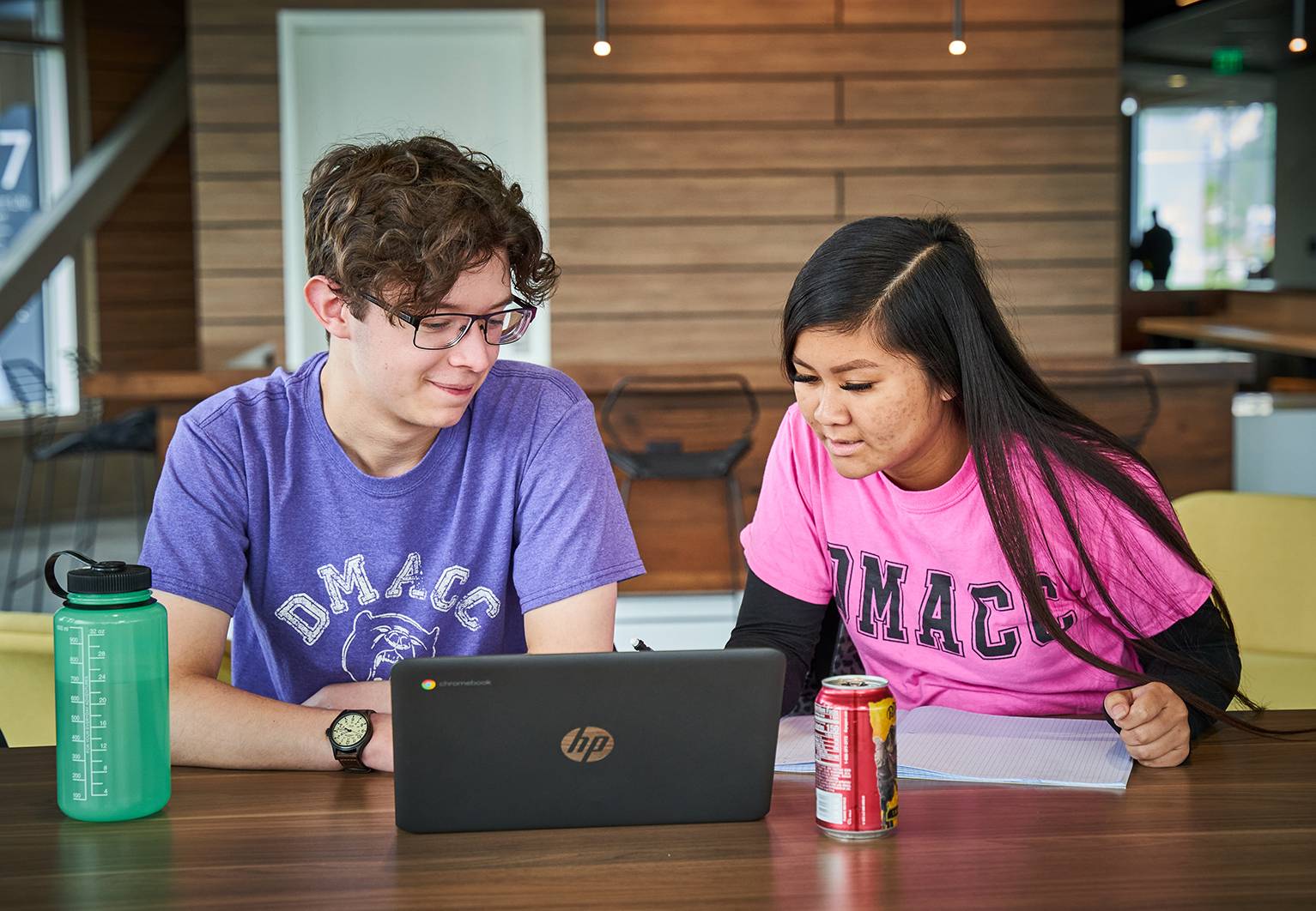 students on a laptop