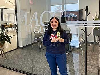 A Student Activities Council member at Carroll Campus.