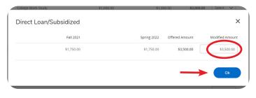 change loan amount