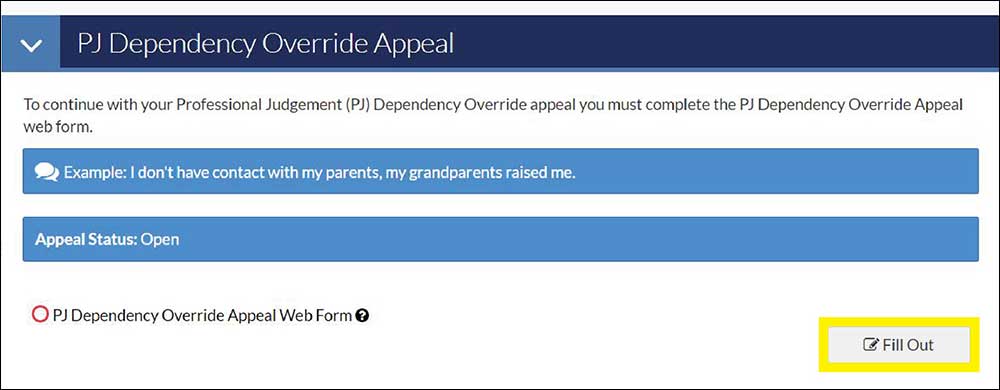 Screen with bpx highlighted