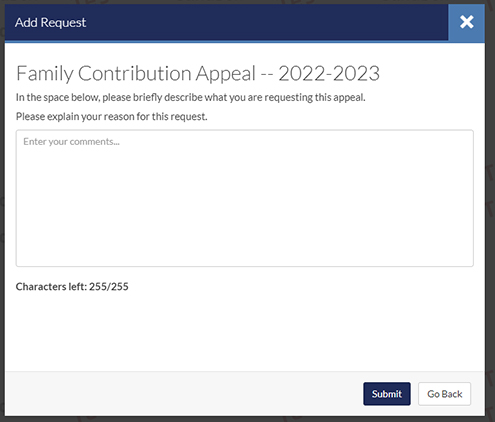 Step 6: Briefly outline the reason why you are requesting the appeal 