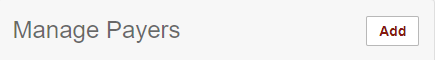 Step 8: From your profile screen, click the Add button next to Manage Payers