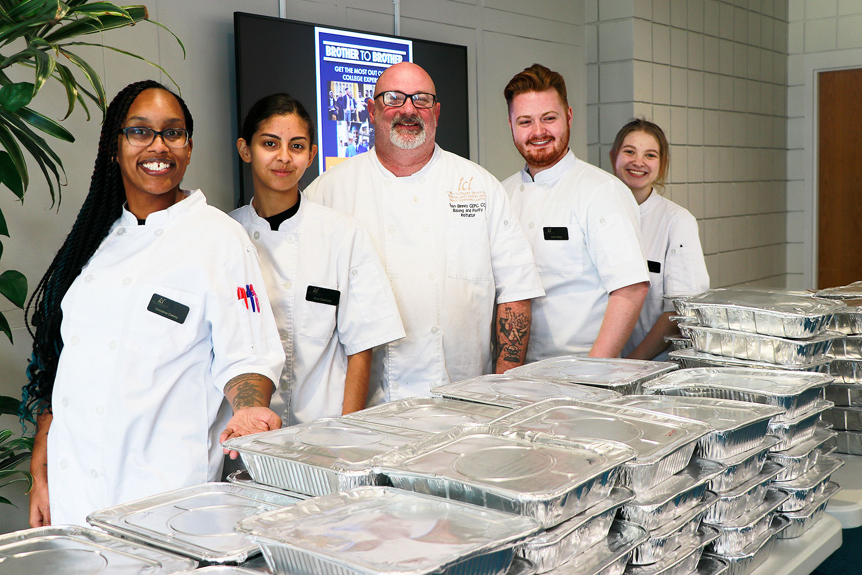 Students prepared approximately 700 dozen – or 8,400 individual –​ dinner rolls to fill customer orders this Thanksgiving.