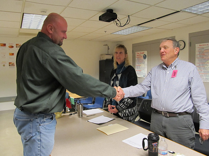 Men shaking hands