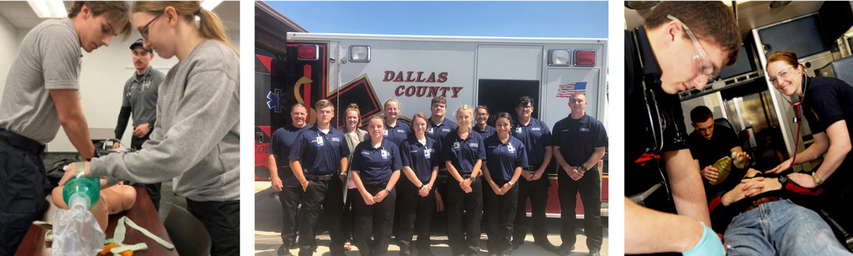 DMACC EMT Certificate Students in the DMACC EMT Certificate program