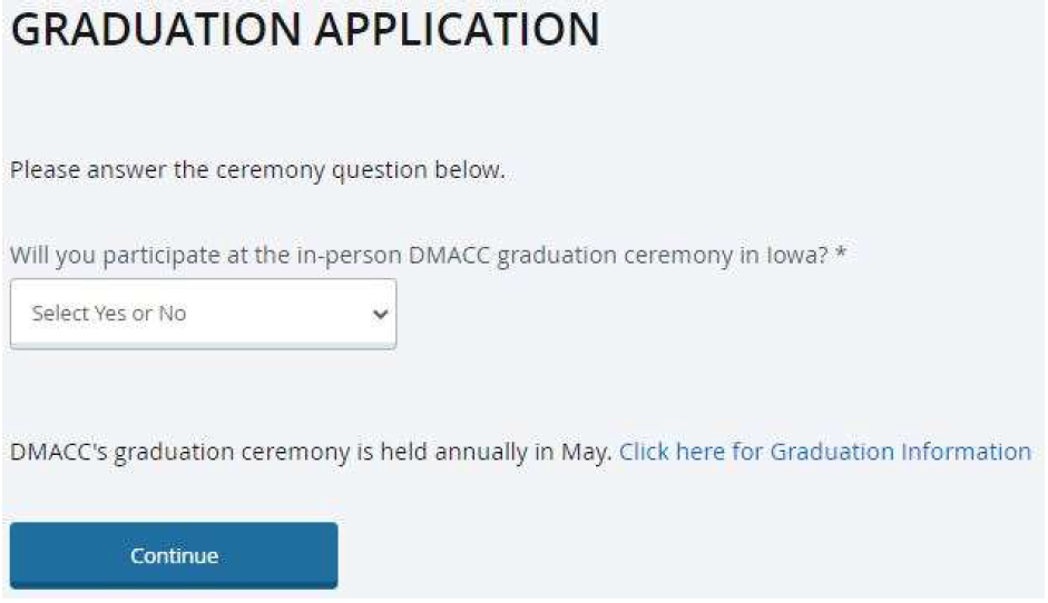 Page 4 of the Graduation Application