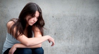 Woman looking off the screen