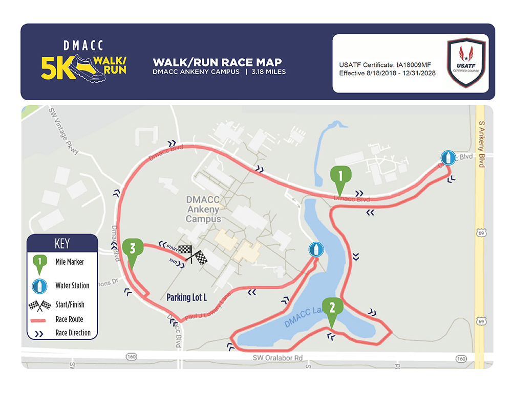 5K Walk/Run Map