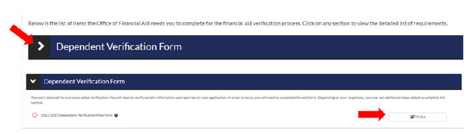 Step 7: Click on the arrow to expand the task. Click the Fill Out button to complete the form